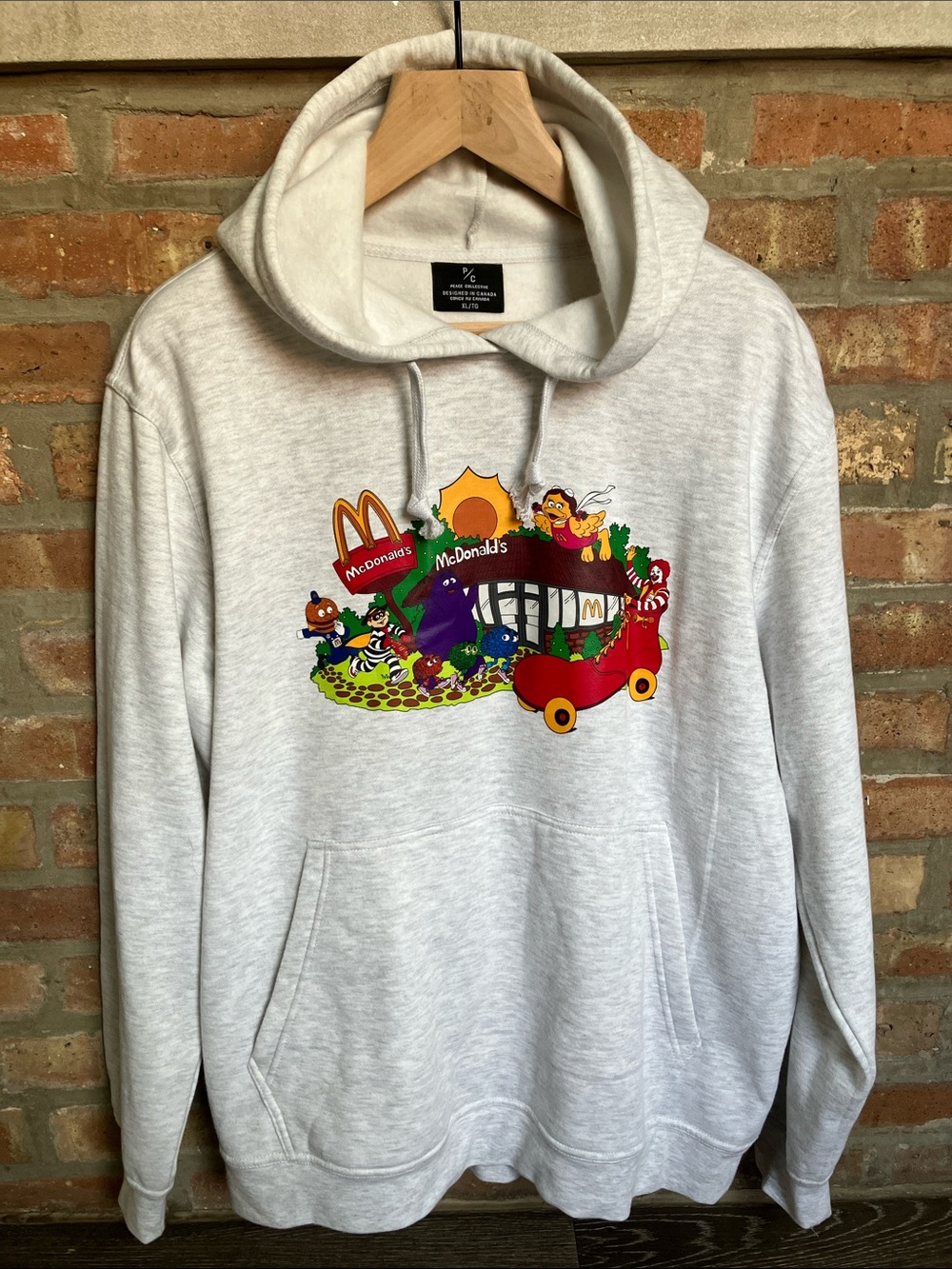 McDonald's x Peace Collective "McHappy Day" collaboration hoodie
